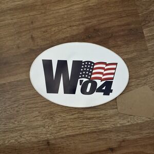 2004 George W. Bush -- "W 2004" -- Presidential Election Campaign Sticker‎ Flag